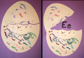 E is for Egg Collage